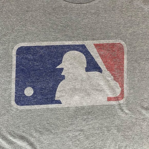 Major League Baseball MLB Gray Short Sleeve Crewneck Shirt Mens XL - Picture 2 of 4